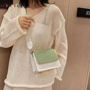 

Hit Color PU Leather Women Messenger Bag Flap Handbag Fashion Crossbody Bags for Women torebka