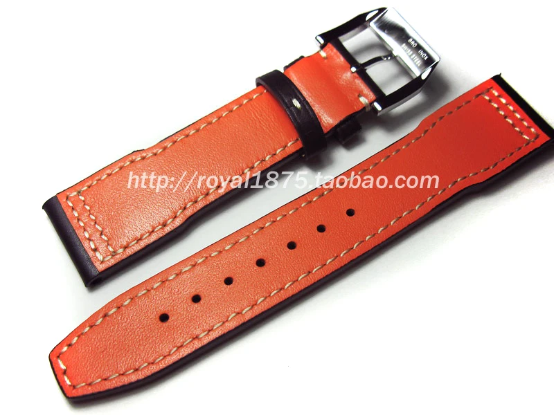 Мужской ремешок из телячьей кожи для часов IWC Pilot Mark XVII IW327004 IW377714 ремешок для часов 20 21 22 мм темно-коричневый ремень браслет