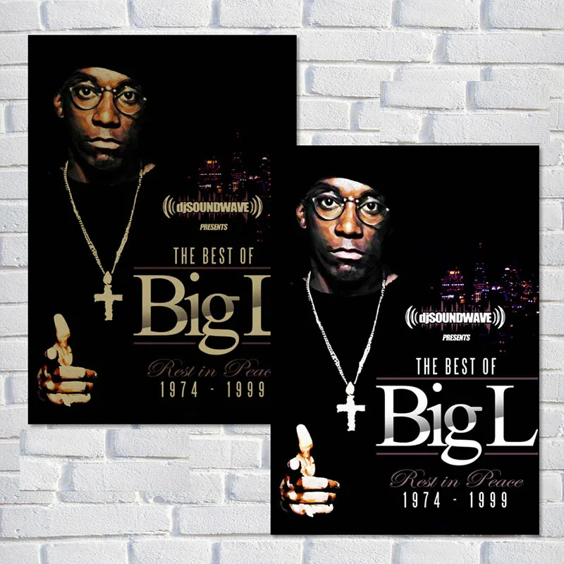 Biggie Smalls/DITC большой L/NWA плакат Американский West Coast Rap хип-хоп настенный художественный плакат белая крафт-бумага настенные картинки QT620 - Цвет: Светло-зеленый