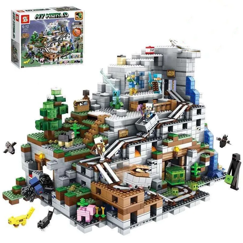 

S Brand Sy947 Cave Assembled Building Blocks Switch Educational Large Creative Training Institutions Toy Gift Lp18032