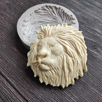 

NWEST Lion Head Silicone Mold Fondant Soap Resin Clay Molds Cake Baking Decorating Tools Chocolate Gumpaste Candy Mould18159