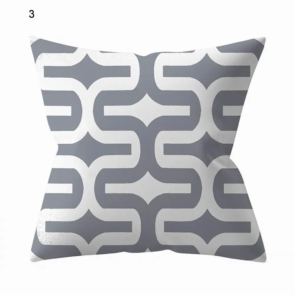 Наволочки Серый Геометрическая подушка крышка цвета: золотистый, серебристый серый диван подушечки подушки для дома крышка размером 45*45 см - Цвет: 1