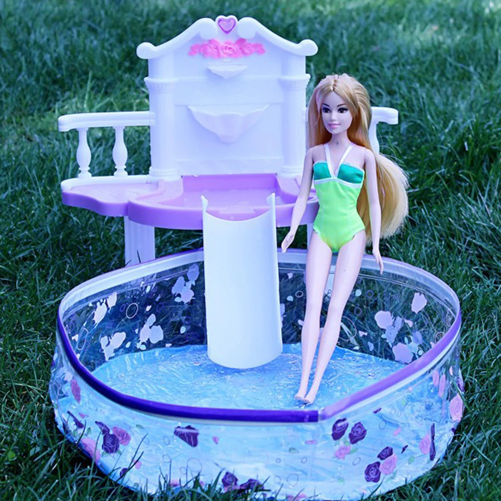 1/6 Scale Bathtub & Swimming Pool for   Blythe Dollhouse Hot Toys Action Figures Summer Accessories