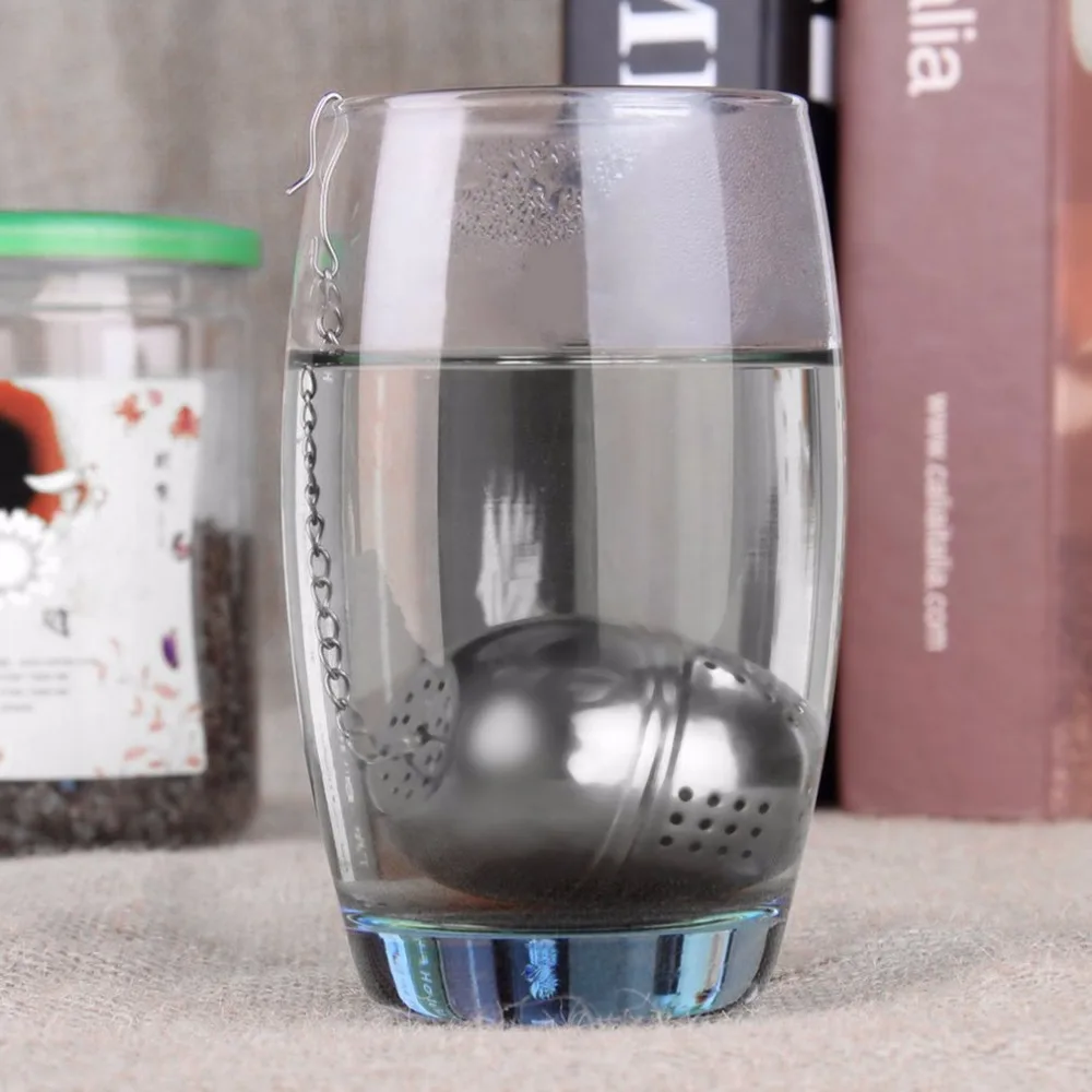 Hot DIY 51 100ml Stainless Steel Tea filter Strainer Teas Infuser Mesh Tea Locking Spice Egg 2