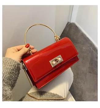 

Designer Ladies Shoulder Bag Korean Style Simple Small Crossbody Bag For Women Vintage Oil Leather Lock Wild Handbags and Purses