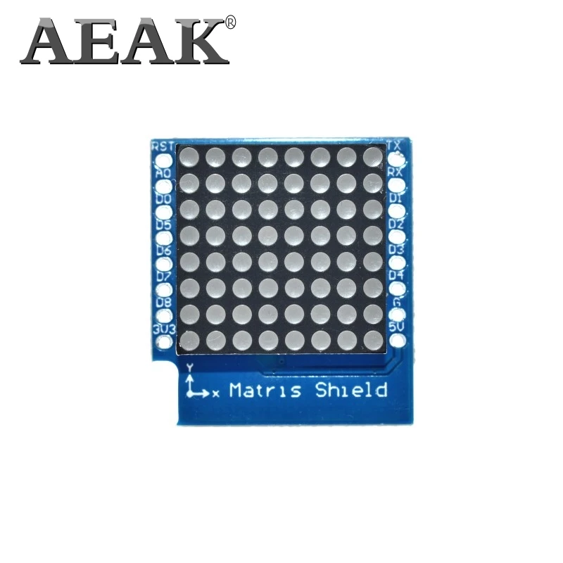 Матричный светодиодный щит AEAK V1.0.0 для WEMOS D1 миниатюрный модуль управления