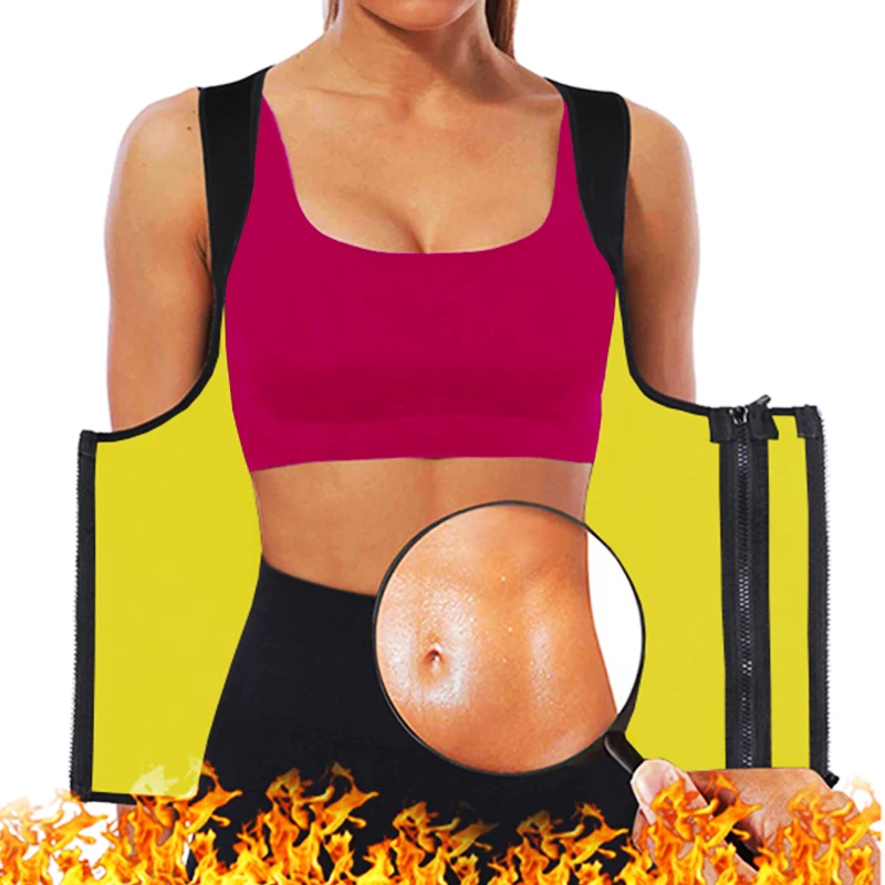 Неопреновый тренировочный жилет для сауны корсет пояс похудения Корректирующее