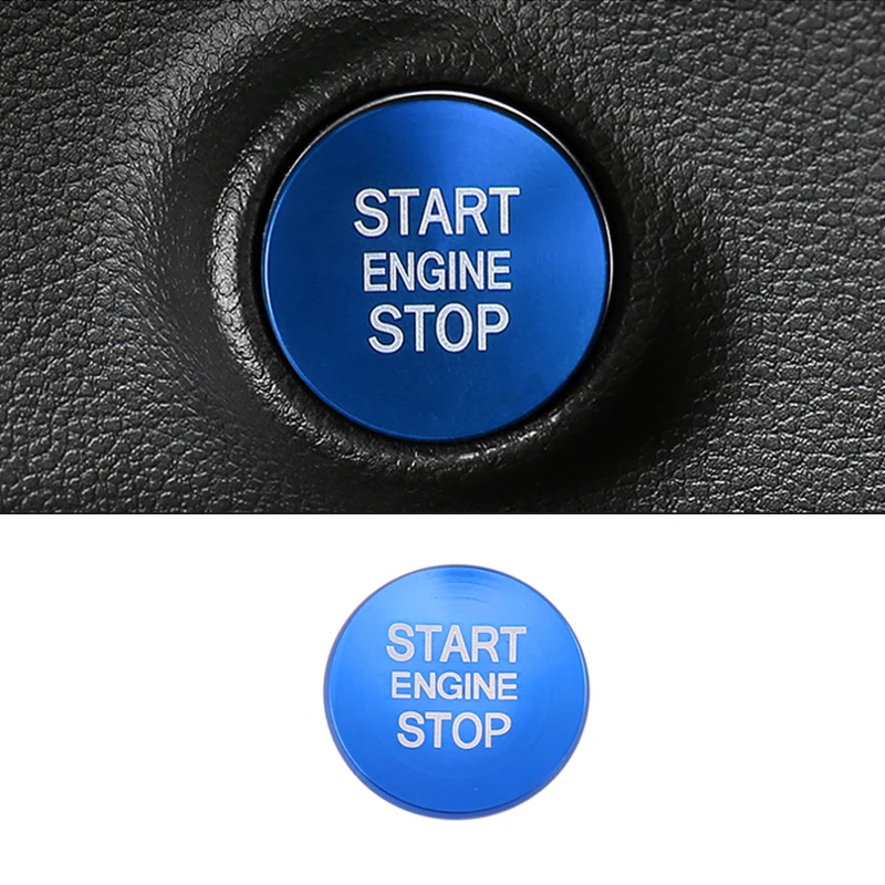 Premium Car Engine One-Click Start Stop Button Ring Cover Trim Sticker