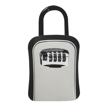 

Outdoor Key Safe Box Hook Type Keys Storage Box Padlock Password Lock Alloy Steel Material Keys Security Organizer Boxes