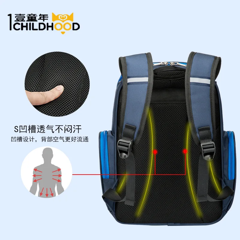 

Schoolbag for Elementary School Students BOY'S And GIRL'S 1-3-6 Grade Burden Relieving Backpack-Year-Old Spine-School Bag
