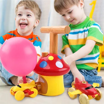 

New Power Balloon Launch Tower Toy Puzzle Fun Education Inertia Power Balloon Car Science Experiment Toy For Kids Gift