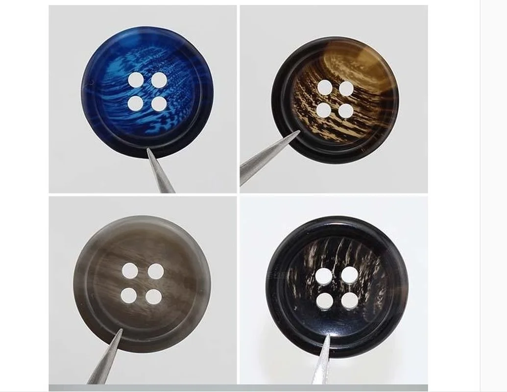 20pcs/bag of High-quality Resin Buttons Black and Blue Various Colors Optional DIY Suit Coat Decorative | Дом и сад