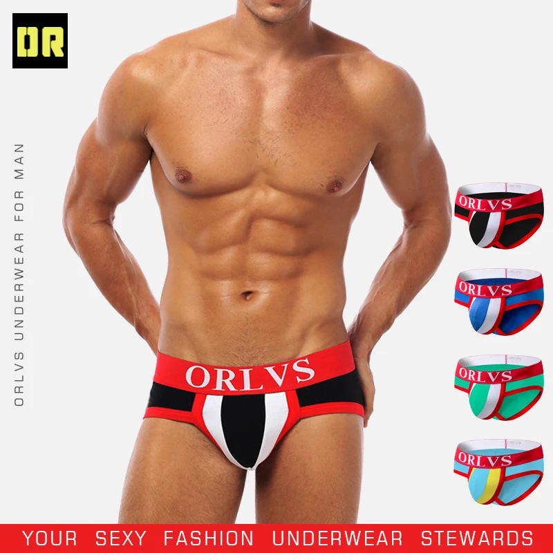 2 шт./лот хлопковое нижнее белье для геев сексуальное Cuecas Ropa Interior Slip Hombre 3 вида