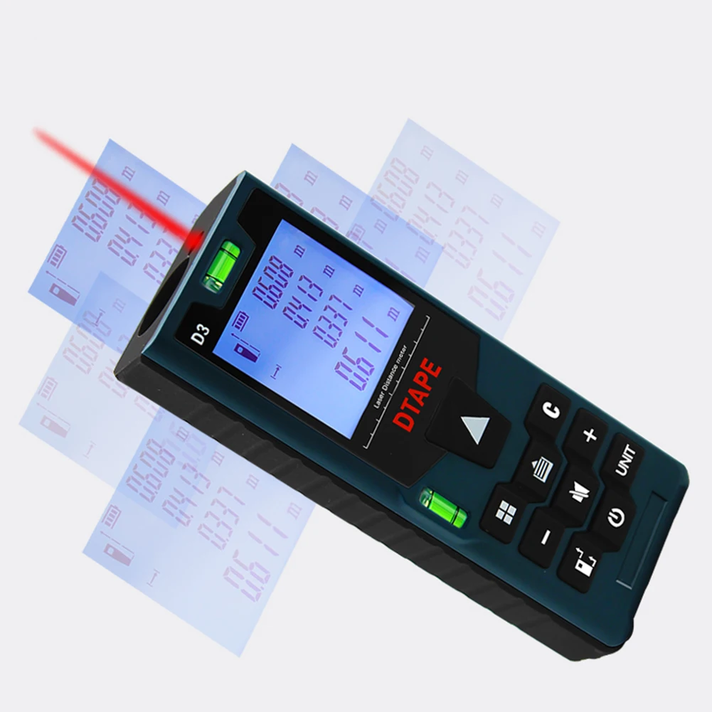 DTAPE D3 Digital Laser Distance Meter 40-100m Rangefinder Range Finder laser rangefinder distance meter Measure Distance Tester DTAPE D3 Digital Laser Distance Meter 40-100m Rangefinder Range Finder laser rangefinder distance meter Measure Distance Tester