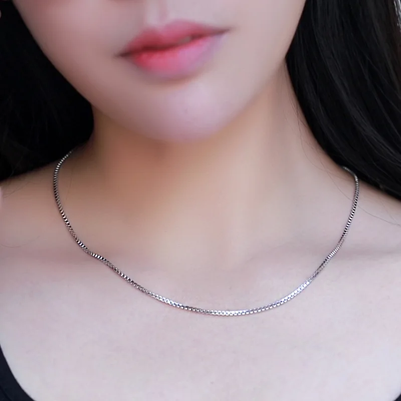 SA SILVERAGE Box Chain S925 Silver 