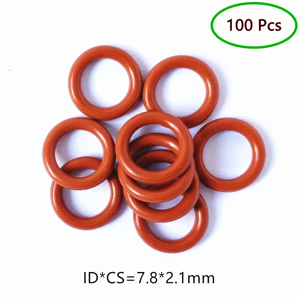 Fuel Injector Rubber Oring Seals 7.8*2.1*12mm Mazda Toyota Mitsubishi Car Accessories Repair Rebuild Kits 100pcs