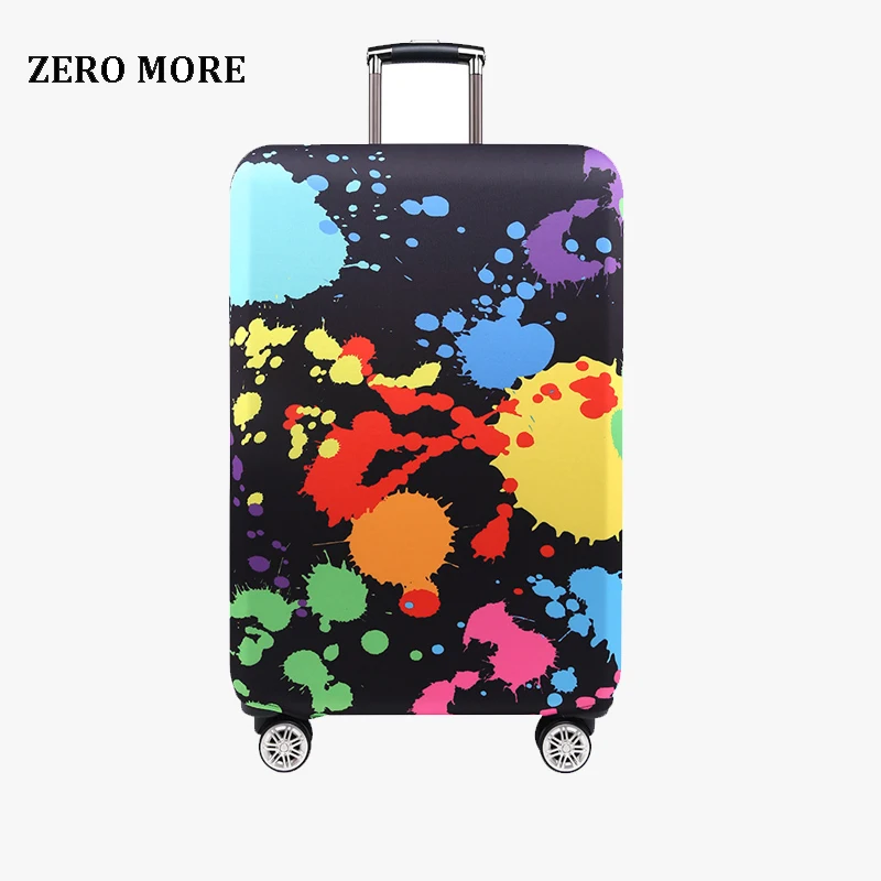 

Thicker Blue City Luggage Cover Travel Suitcase Protective Cover for Trunk Case Apply to 19''-32'' Suitcase Cover