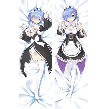 

New Japanese Anime Re Zero Kara Hajimeru Isekai Seikatsu Throw Otaku Dakimakura Gifts Bedding Hugging Body Pillow Case 150x50 CM