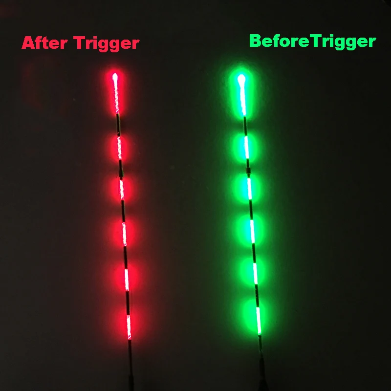 

Smart Fishing Float Bite Alarm Fish Bite Bait LED Light Color Change Automatic Night Electronic Buoy Strike Intelligent B315