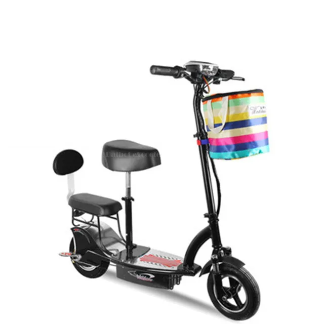 Flash Deal Mini Electric Bike Two Wheels Electric Scooters 10 Inch Single Motor 350W 36V Foldable Electric Scooter Pink For Women 1