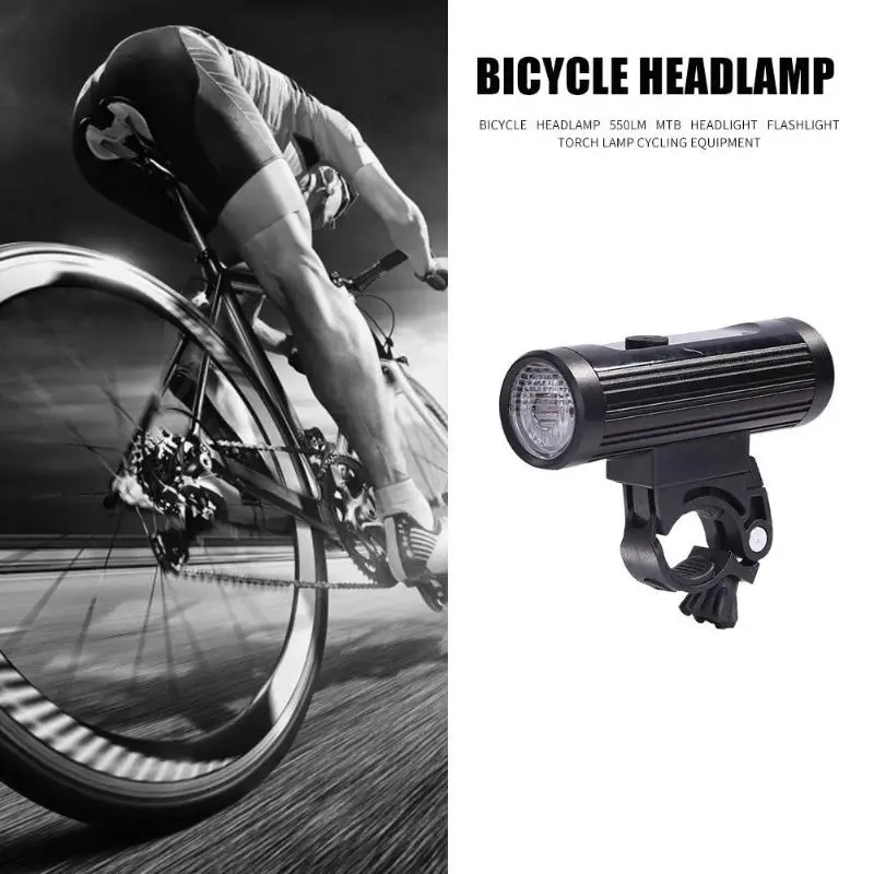 Велосипедный фонарь 550LM USB Перезаряжаемый MTB дорожный велосипед фонарик лампа