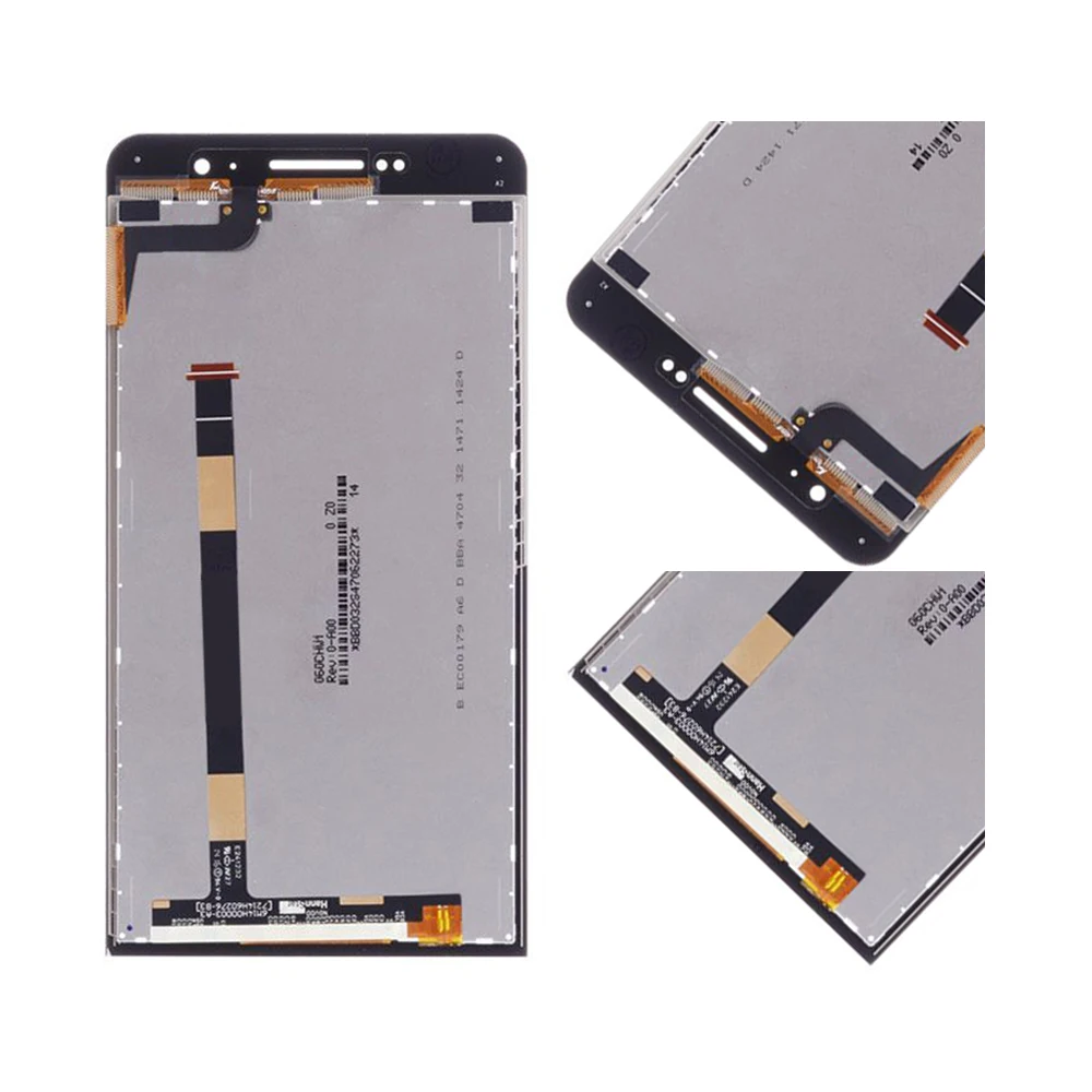 6," для ASUS ZenFone 6 lcd кодирующий преобразователь сенсорного экрана в сборе для Zenfone 6 A600CG дисплей с рамкой A601CG T00G