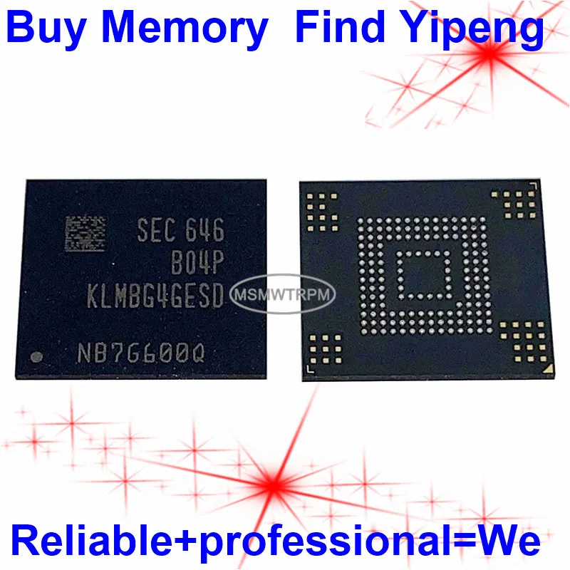 

KLMBG4GESD-B04P 153FBGA EMMC 5.1 32GB FLASH MEMORY KLMBG4GESD