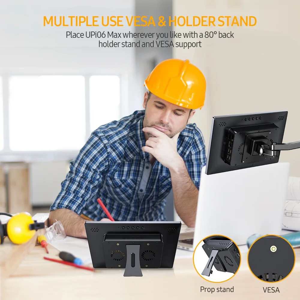 UPERFECT UPi07 Max 1080P ġ ũ 󽺺  2 3 4  B  ޴  ̽ 16:9 ÷ 60Hz USB RasPi ŰƮ