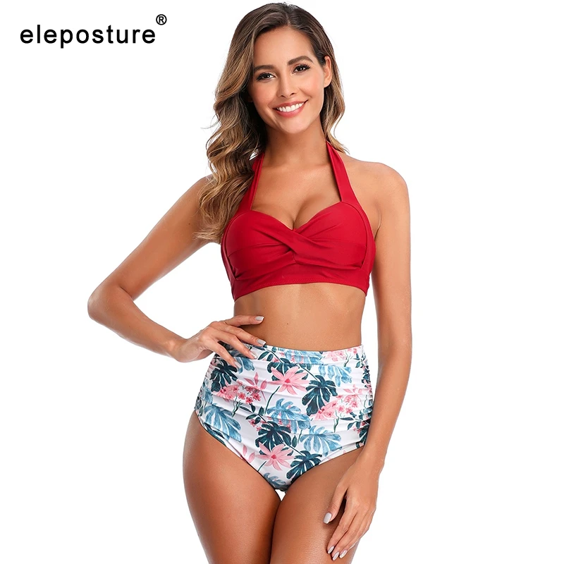 

Sexy Bikini Women Swimsuit 2020 New Plus Size Swimwear Push Up Bikini Set High Waist Bathing Suits Beach Wear Swimming Suit XXL
