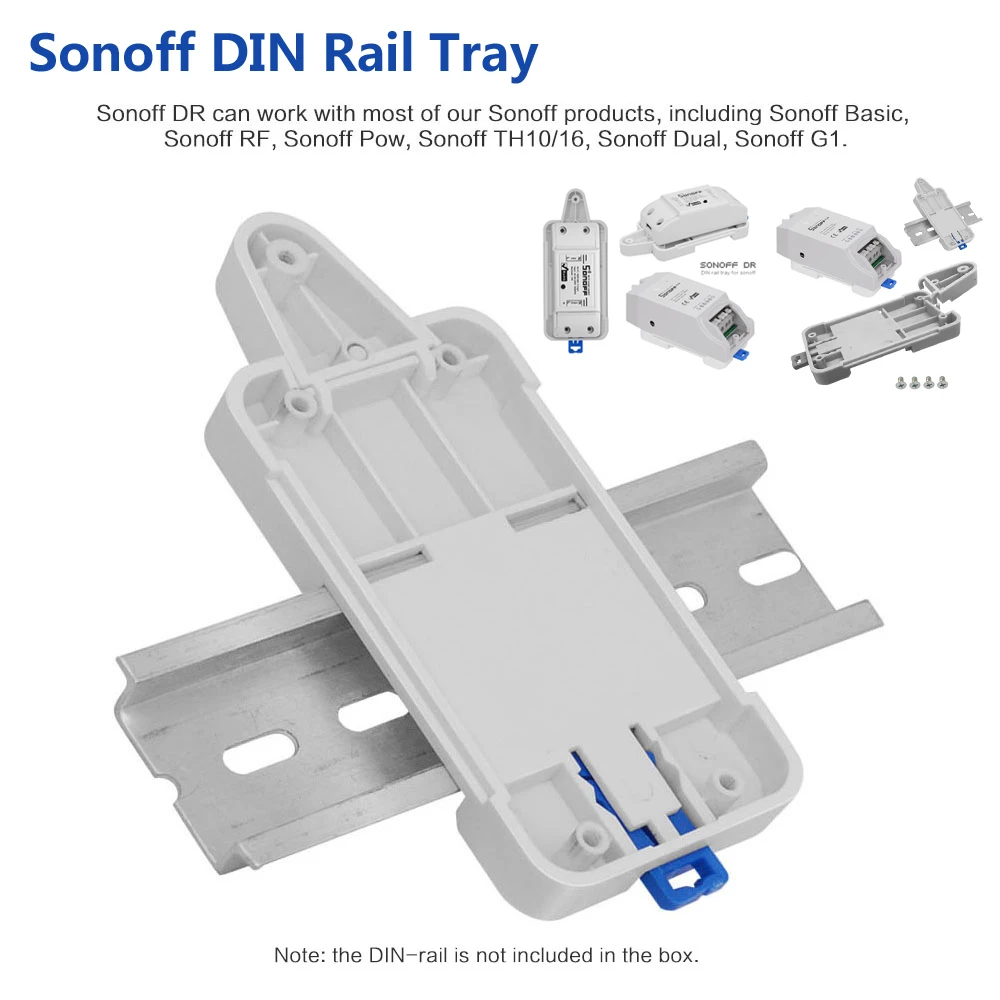 Sonoff DR Tray Itead Sonoff базовый умный WiFi беспроводной модуль переключателя приложение eWelink дистанционное управление умная розетка для DIY умный дом комплект автоматизации - Комплект: Sonoff DR Tray
