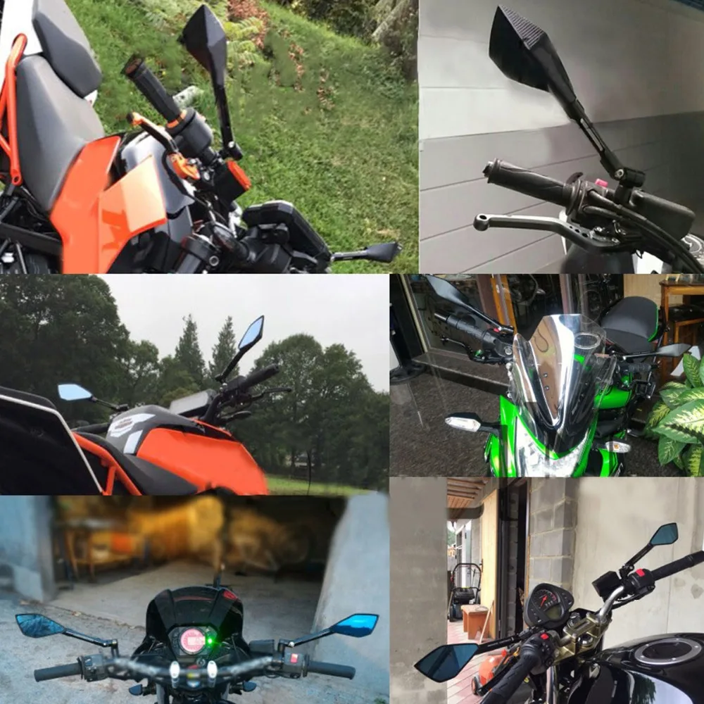 Боковое зеркало мотоцикла CNC алюминиевое зеркало заднего вида для Honda CB/CB650F CB500F/X Yamaha Kawasaki Z750 Z800 Suzuki KTM Ducati HYOSUNG