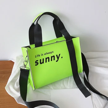 

Fashion Fluorescence Color Women's Bag Casual Shoulder Bag Neon Green Handbag Sac Main Femme Luxury Handbag Women Bags Designer