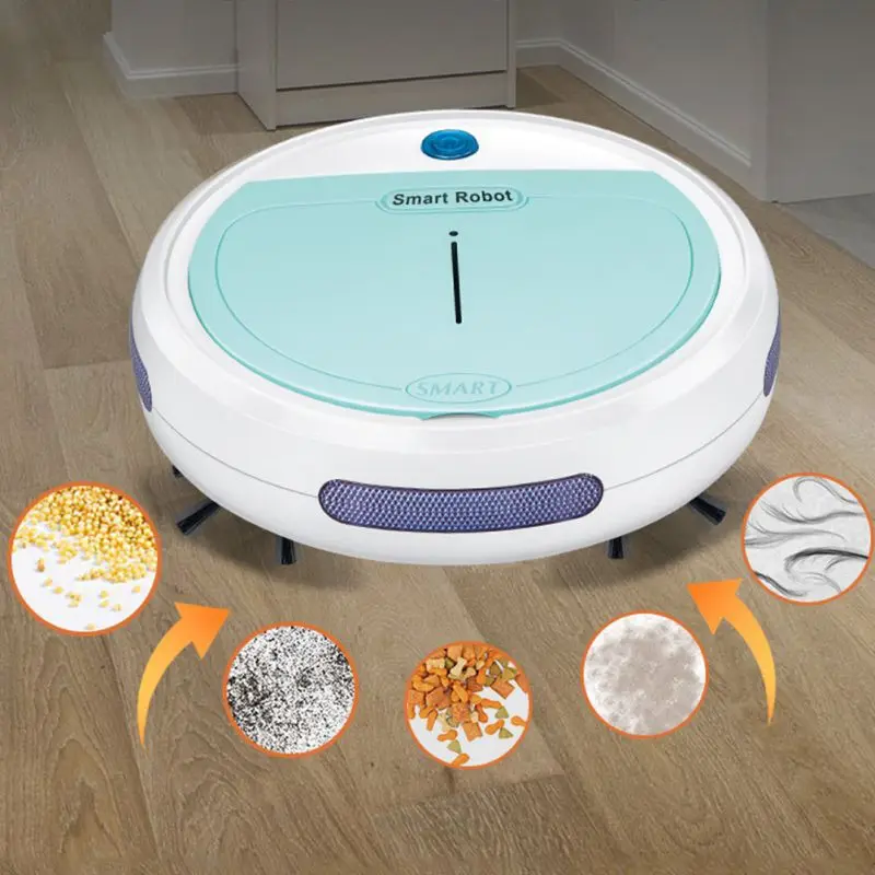 

Lazy Multifunctional Robot Vacuum Cleaner , 3-In-1 Auto Rechargeable Smart Sweeping Robot Dry Wet Sweeping Vacuum Cleaner Home