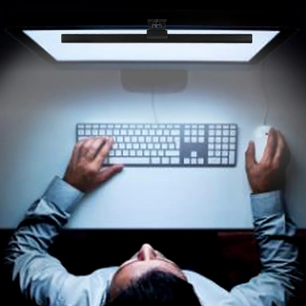

Screenbar LED Desk Lamp PC Computer Laptop Screen Bar Hanging Light Table Lamp USB Battery Reading Light For LCD Monitor