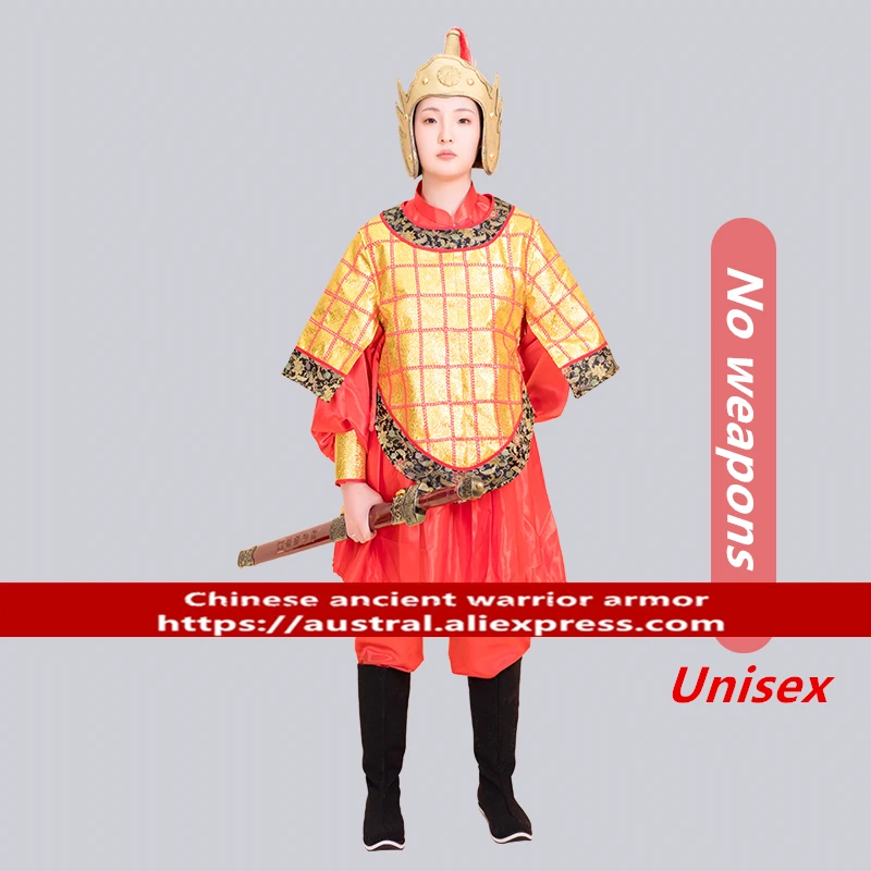 Древние китайские доспехи Ms. Samurai доспехи фильм и телевизионная драма патруль безопасности униформа представление костюм ханьфу доспехи - Цвет: full