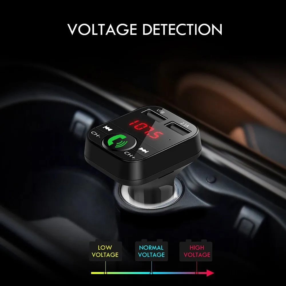 Автомобильный комплект беспроводной Bluetooth FM-передатчик Радио адаптер MP3 плеер 2 1