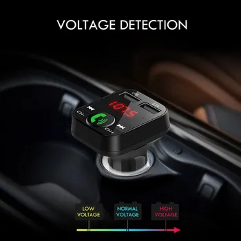 

Car Kit Handsfree Wireless Bluetooth FM Transmitter Radio Adapte MP3 Player 2.1A Dual USB Fast Charger Car Accessories