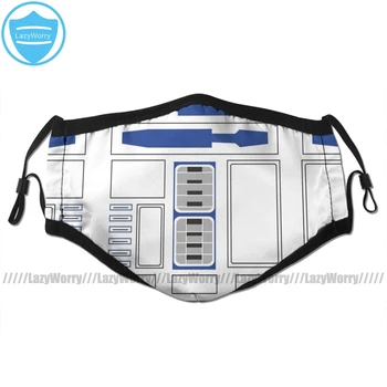 

R2d2 Mouth Face Mask Robot Body Facial Mask Cool Kawai with 2 Filters for Adult