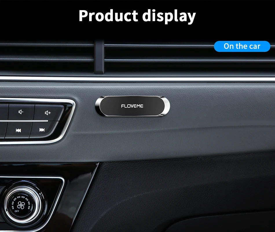 FLOVEME магнитный автомобильный держатель для телефона для iPhone, samsung, Xiaomi, металлический Автомобильный держатель для приборной панели, автомобильный мини магнитный держатель