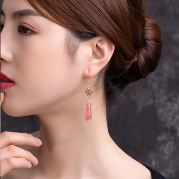 

Retro Earrings Female Super Immortal High-level Sense Earrings Korean Earrings Earrings Jewelry No.1283