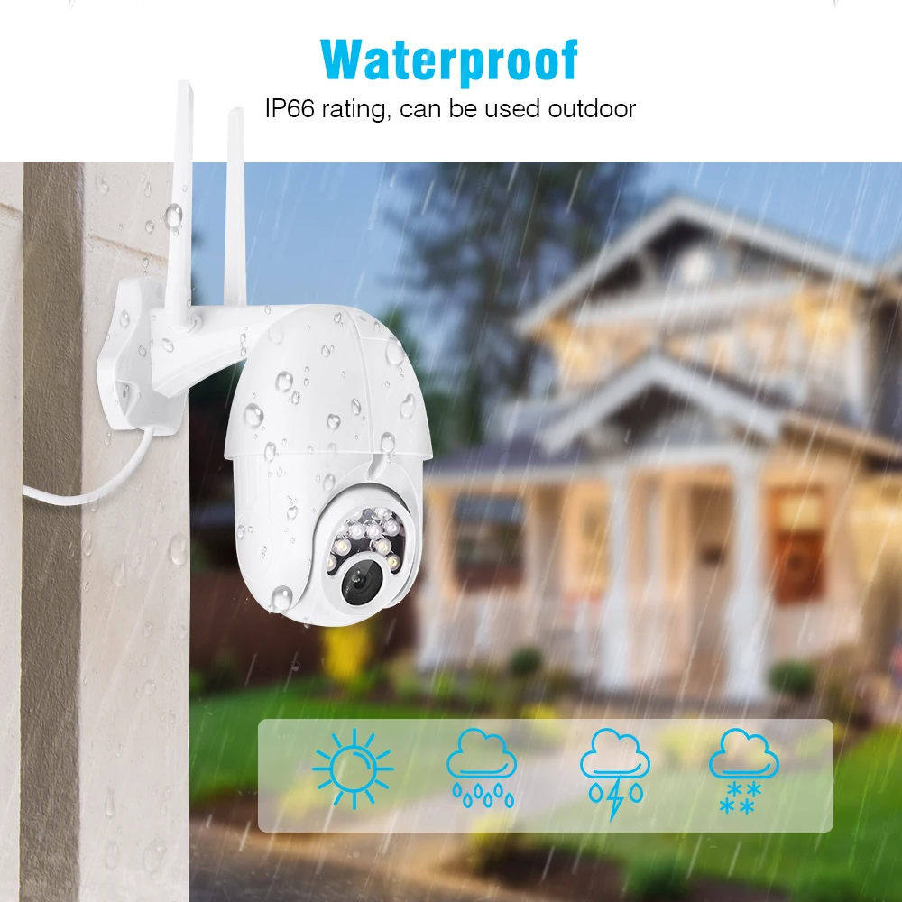 

1080P Wireless Outdoor Security IP Camera smart Wifi CCTV Webcam motion detection Night Vision Waterproof Camera home security