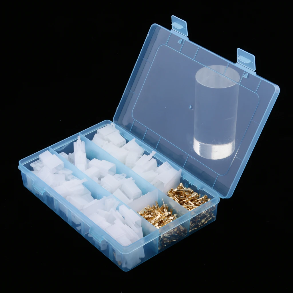 2.8mm Female & Male Terminals Crimp Connectors Housing Set With Organizer