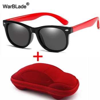

WarBlade New Children Polarized Sunglasses Kids Sun Glasses Boys Girl Baby Silicone Safety Glasses 100% UV400 Eyewear with Case