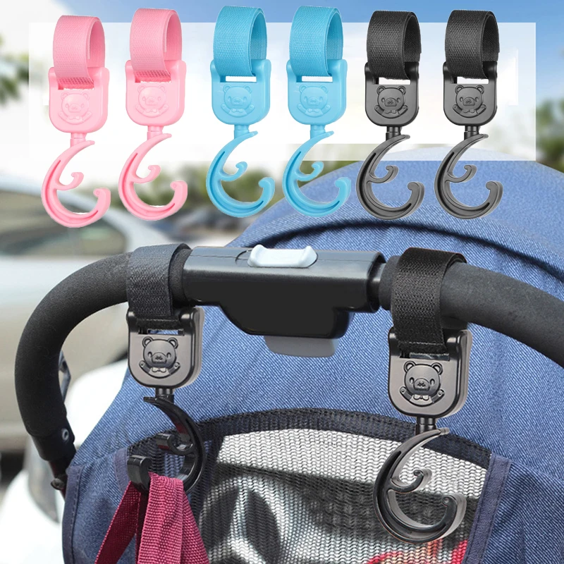 

Stroller Hook Baby Bag Stroller Hanger Pram Rotate 360 Degree Rotatable Cart Organizer Pram Hook Stroller Accessories