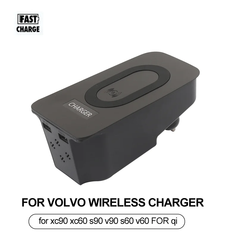 15w Car Qi Wireless Charger For Volvo Xc90 S90 V90cc Xc60 S60 V60 2018