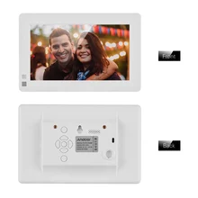 Andoer " Ультра-тонкая lcd Цифровая фоторамка Настольный альбом белый 1280*800 фото/музыка/видео/часы/Календарь+ 8 Гб карта памяти