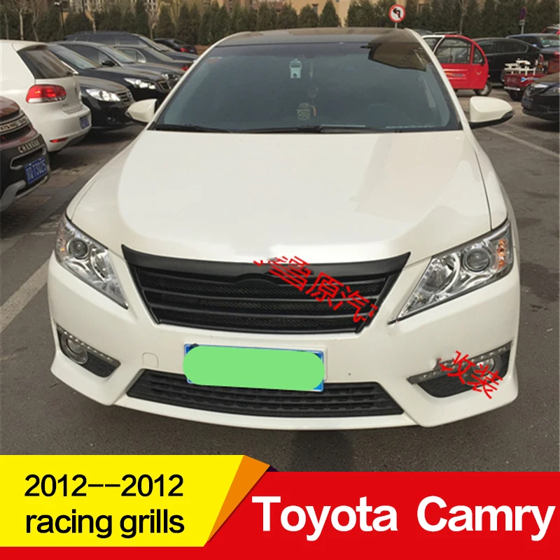 

Use for toyota camry racing grills 2012 Year Body kit carbon fiber/RFP Refitt Front Center Grille Cover Accessories