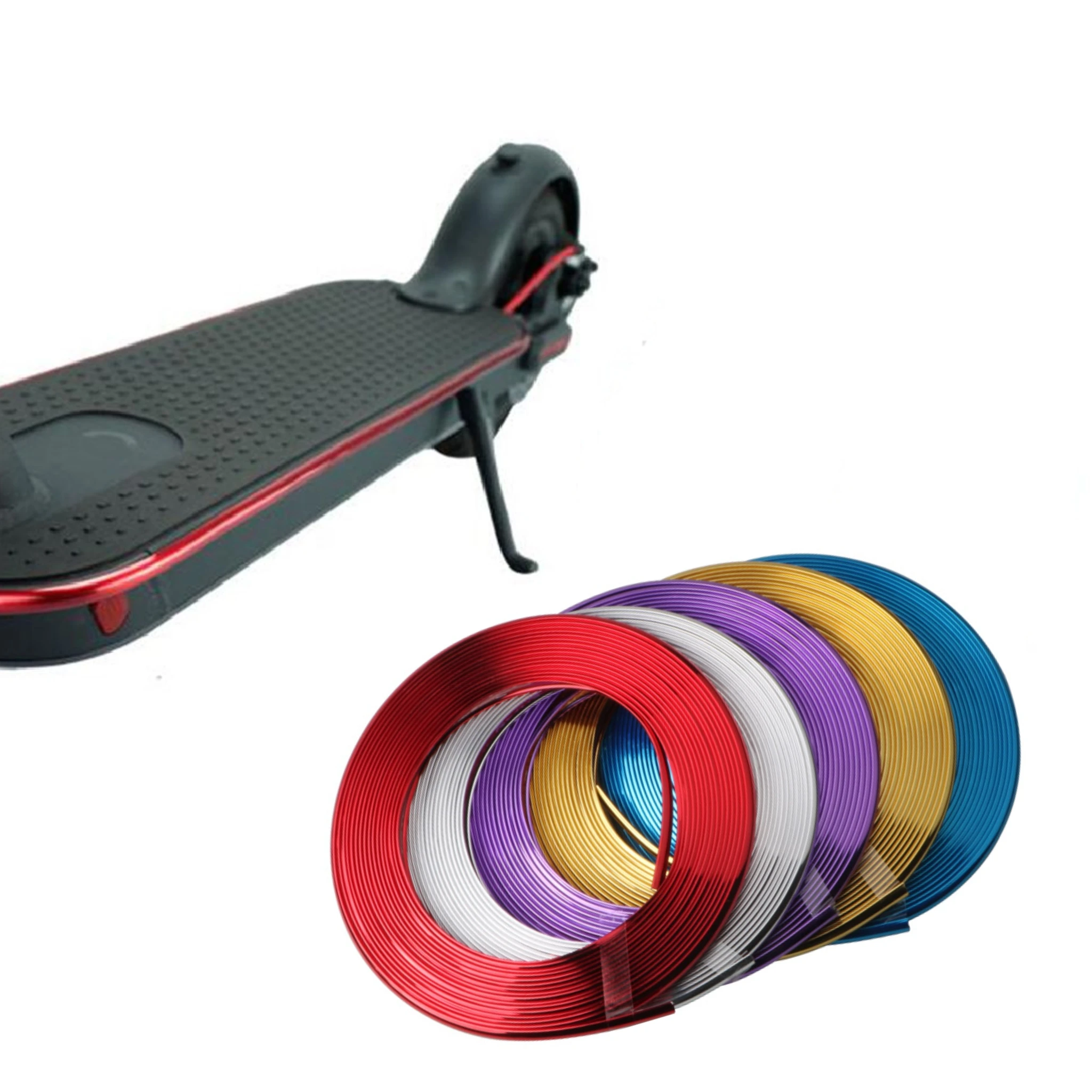 8M Galvanotecnica Antigraffio Striscia Antigraffio Striscia Di Protezione Colorata Anticollisione Per Scooter Elettrico Xiaomi M365 Pro 1S