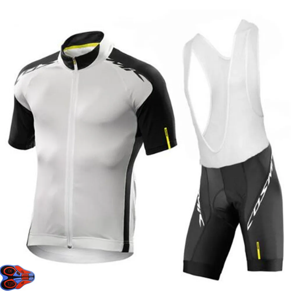 Белая MAVIC профессиональная одежда для велоспорта, велосипедная Джерси, быстросохнущая одежда для велосипеда, мужская летняя командная велосипедная майка 9D, набор велосипедных шорт