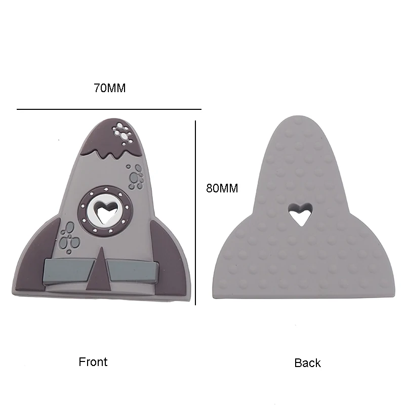 Chenkai Silicone Mordedor Princesa Soldado Leão Castelo Foguete Sushi Arco-íris Bolo Raposa Dentição Faça Você Mesmo Bebê Manequim Acessório 10 Pçs 7 Mordedores p/ bebê